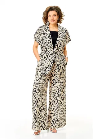 Костюм Michel Chic 1408 бежево-чёрный new