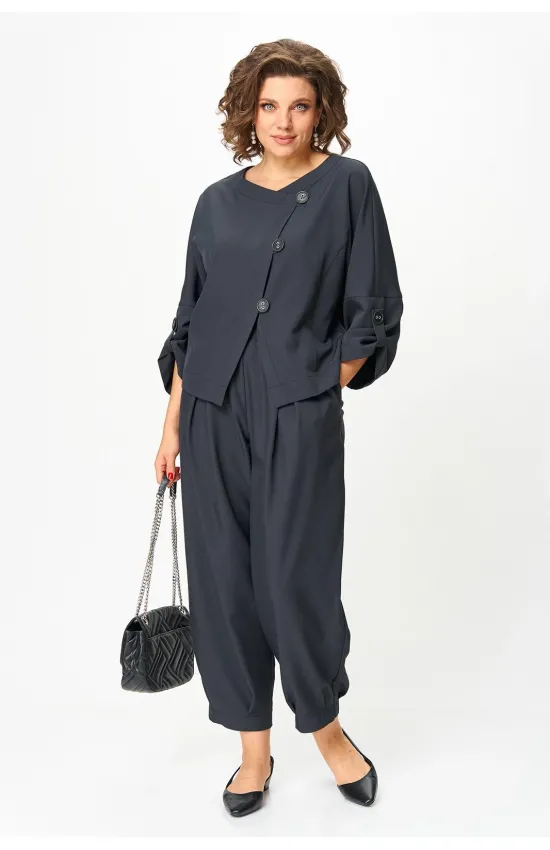 Костюм Michel Chic 1436 тёмно-графитовый Костюм Michel Chic 1436 тёмно-графитовый