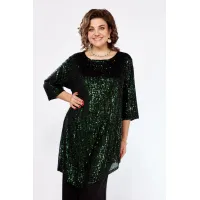 Костюм Ladis Line 1546 темный изумруд + черный