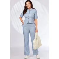 Костюм Vilena fashion 1068 голубой меланж