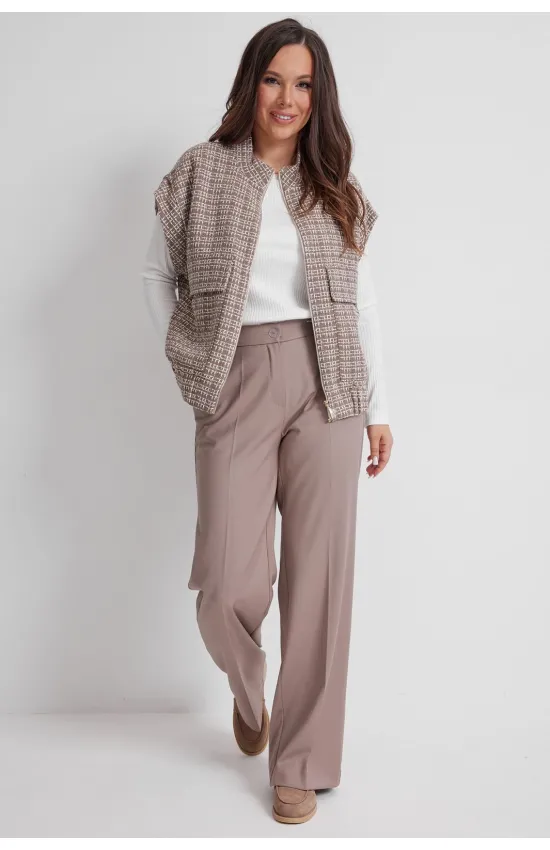 Костюм Магия Моды 2624 коричневые тона + молочный