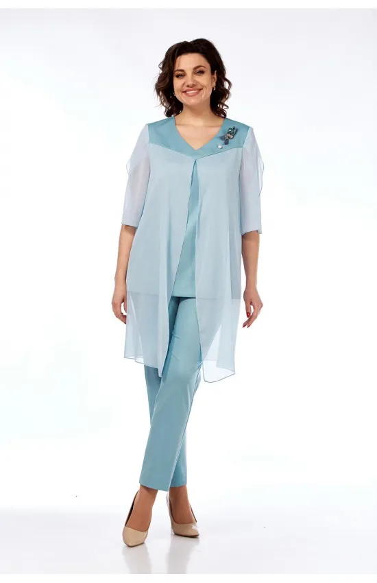 Костюм SVT-fashion 617 голубая пудра Костюм SVT-fashion 617 голубая пудра