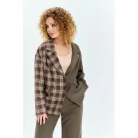 Костюм Euromoda 635 хаки+клетка