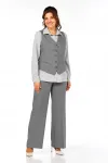 Костюм Ольга Стиль С946 серый
