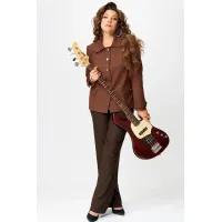 Костюм FITA 3131 Венциана терракот + коричневый