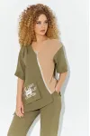 Костюм Euromoda 613 хаки + бежевый