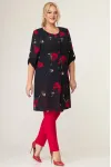 Костюм Svetlana Style черный+цветы