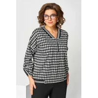 Костюм Асолия 1511 чёрно-серый Костюм Асолия 1511 чёрно-серый