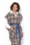 Костюм Anastasia 1172-1 песочный-деним (клетка) Костюм Anastasia 1172-1 песочный-деним (клетка)