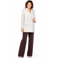 Костюм Ольга Стиль С952 серый/коричневый