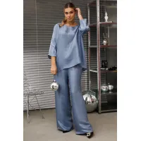 Костюм Anastasia 1228-1 голубой жемчуг Костюм Anastasia 1228-1 голубой жемчуг