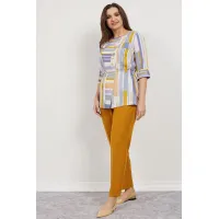 Костюм Angelina 839-1 золотистый+синие полоски