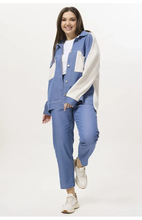 Костюм Ma cherie 3044 голубой+молочный