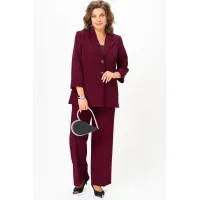 Костюм Vilena fashion 1094 бургунди