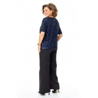 Костюм VI ORO 1225 черный-синий