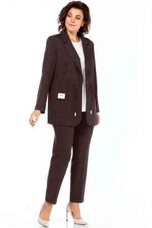 Костюм Ольга Стиль С958 коричневый