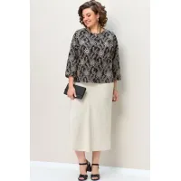 Костюм VOLNA 1344 бежево-черный