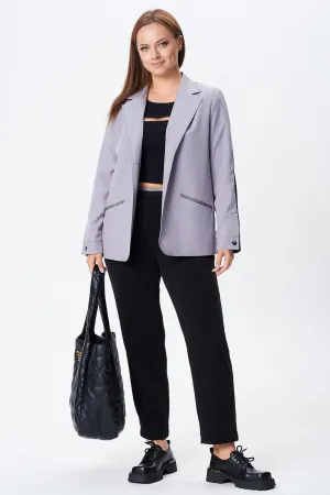 Костюм Vilena fashion 1090 серый-черный
