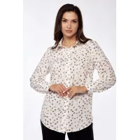 Костюм LUCKY FOX 1345 белая блузка + черные брюки