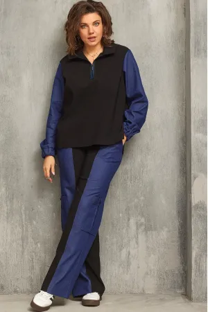 Костюм BegiModa 3085 чёрный сапфир