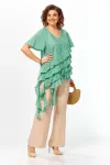 Костюм Mira Fashion 5696 зеленый+бежевый
