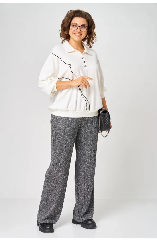 Костюм Карина Делюкс М-1414 серый