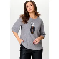 Костюм Ma cherie 3113 серый+черный Костюм Ma cherie 3113 серый+черный