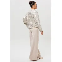 Костюм MisLana 1279к серебро/беж