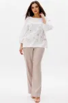 Костюм Ma cherie 3131 белый+бежевый