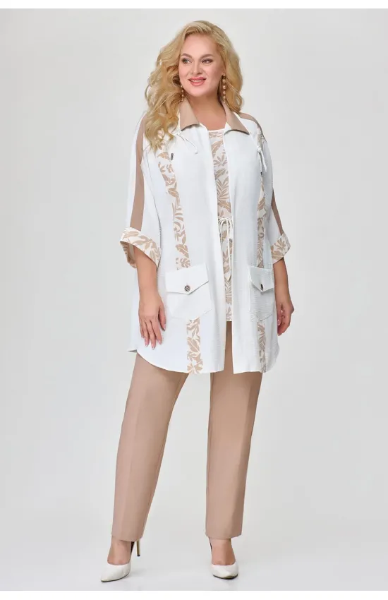 Костюм Svetlana Style мох+молочный