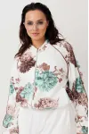 Костюм MisLana 1301 мята/белый Костюм MisLana 1301 мята/белый