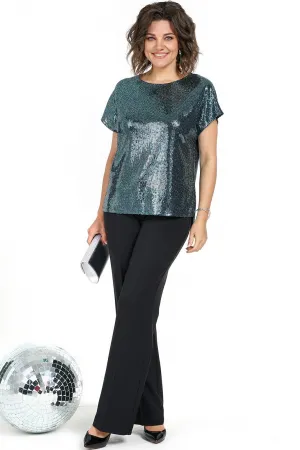 Костюм Alani 2484 черный+изумруд