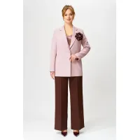 Костюм GIZART 5271/1 пудровый+шоколад Костюм GIZART 5271/1 пудровый+шоколад