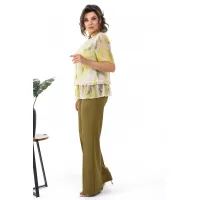 Костюм Alani 2371 оливковый+оттенки желтого