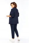 Костюм Ольга Стиль С958 темно-синий/ полоска Костюм Ольга Стиль С958 темно-синий/ полоска
