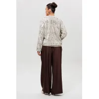 Костюм MisLana 1283/1 серебро/шоколад