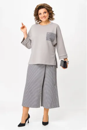 Костюм Michel Chic 1362-2 серый + клетка