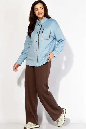 Костюм ТАиЕР 1419 голубой ,коричневый