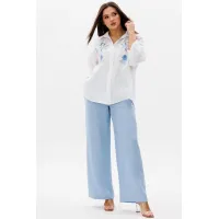 Костюм Ma cherie 3145 белый+небесный