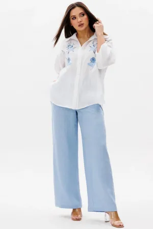 Костюм Ma cherie 3145 белый+небесный