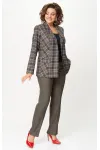 Костюм БелЭльСтиль 412-314/609-323 клетка красно-коричневая