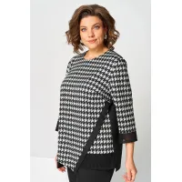 Костюм Асолия 1509 чёрно-серый Костюм Асолия 1509 чёрно-серый