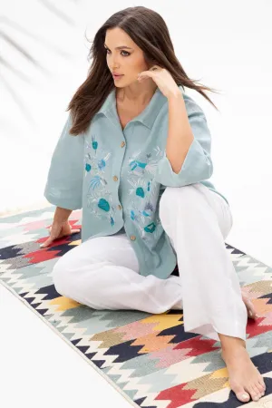 Костюм Ma cherie 3049 мятный+белый