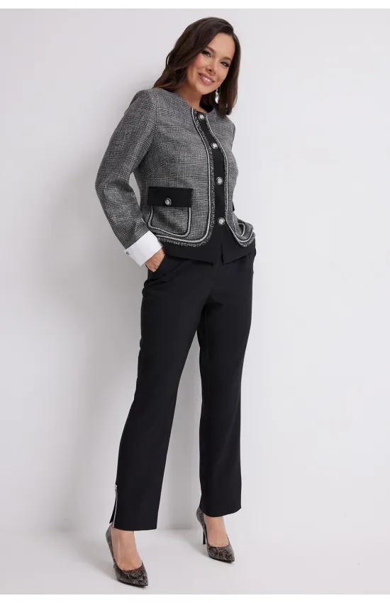 Костюм Магия Моды 2629 серый+черный