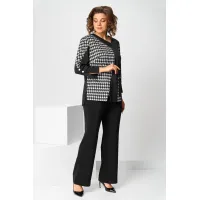 Костюм Асолия 1508 чёрно-серый Костюм Асолия 1508 чёрно-серый