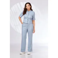Костюм Vilena fashion 1068 голубой меланж