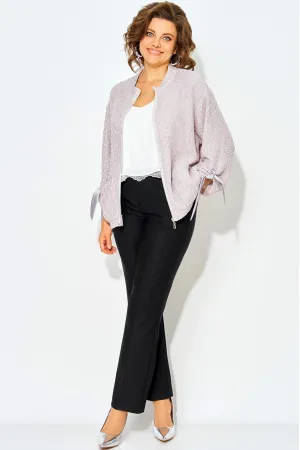 Костюм Лилиана 1493БрПн жемчуг+черный Костюм Лилиана 1493БрПн жемчуг+черный