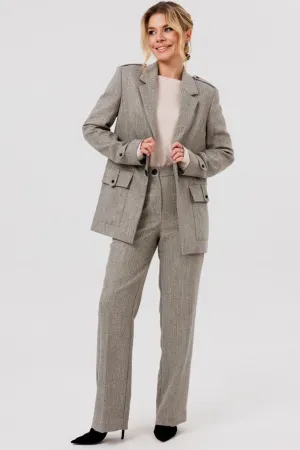 Костюм Faufilure C1576 Серо-бежевый