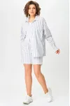 Костюм Svetlana Style 2106 белый полоска