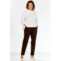 Костюм VIA-Mod 671 белый+коричневый Костюм VIA-Mod 671 белый+коричневый